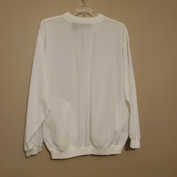Jantzen Golf | Men's Vintage White Lightweight Crewneck Golf Jacket (Size Large) - Picture 14 of 15